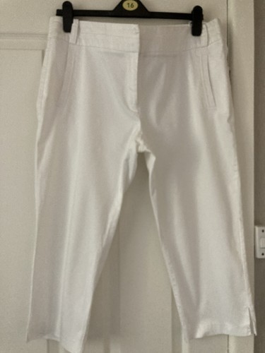 Ladies summer white cropped - ladies,